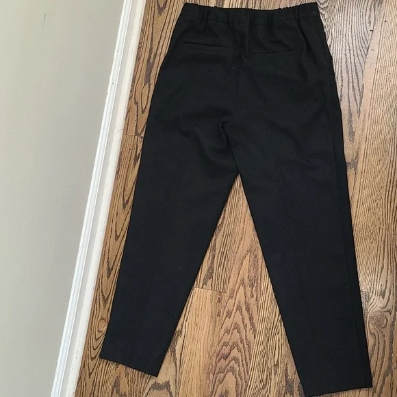 LOFT Black Pleated Pull On Slim Pants in Brushed Flannel Size XS - Picture 6 of 6